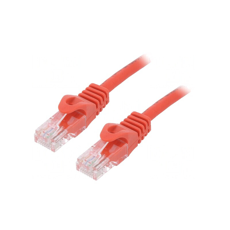 Patch cord U/UTP Cat6 0,5m roșu Cablexpert | Electronic-mag.ro | Componente Electronice
