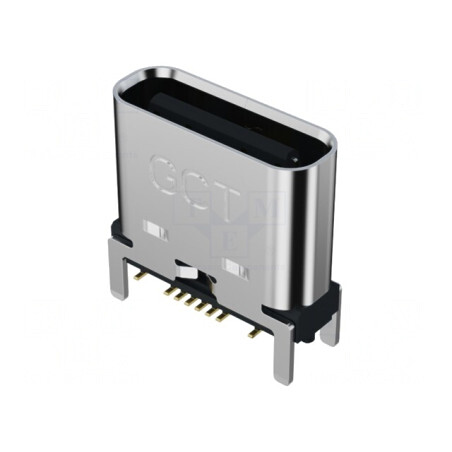 Soclu USB C SMT 16 PIN Vertical Top Mount 5A | Electronic-mag.ro | Componente Electronice
