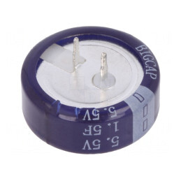 Supercondensator THT 1.5F 5.5V 20.5x7.6mm | Electronic-mag.ro | Componente Electronice