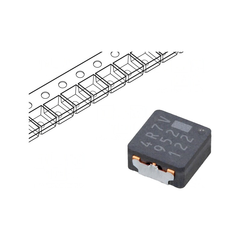Inductor SMD 4.7uH 4.6A 29mΩ 6.4x6x3mm | Electronic-mag.ro | Componente Electronice