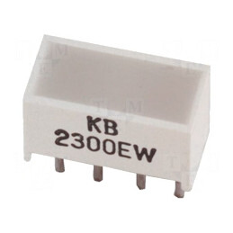 LED Afișaj Galben Lentilă Albă Difuză 588nm 8-40mcd | Electronic-mag.ro | Componente Electronice