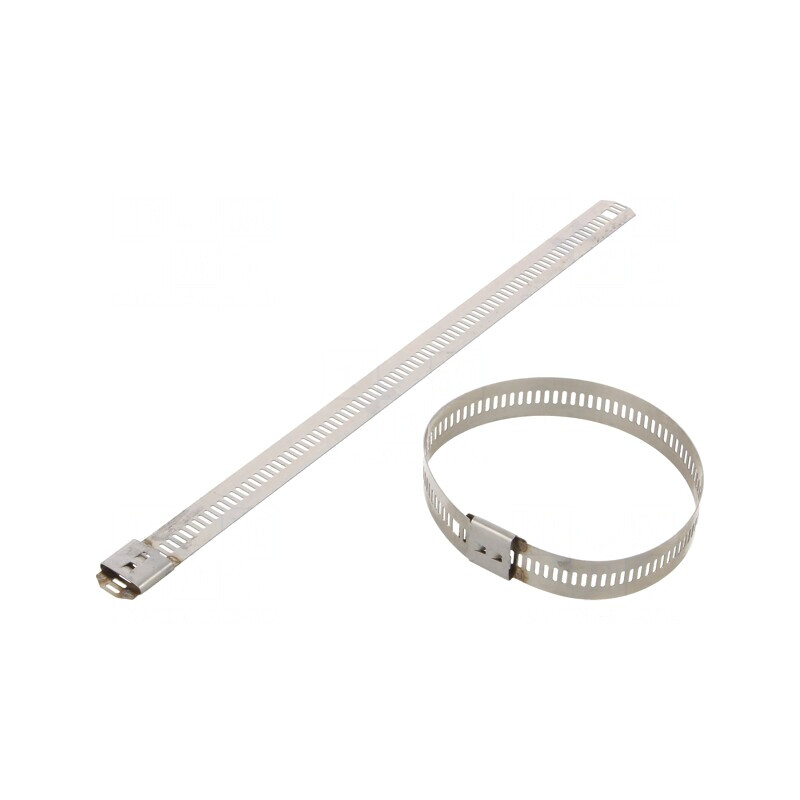 Colier de strângere din oțel inoxidabil 200mm x 12mm | Electronic-mag.ro | Componente Electronice