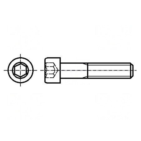 Șurub M12x40 Cap Rotund Imbus HEX 10mm DIN 912 | Electronic-mag.ro | Componente Electronice