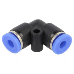 Racord Push-in Unghi Alamă Nichelată PBT 0,95-15bar | Electronic-mag.ro | Componente Electronice