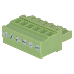 Regletă de Conexiuni Deconectabilă 5.08mm 6 Piste Mufă Mamă | Electronic-mag.ro | Componente Electronice