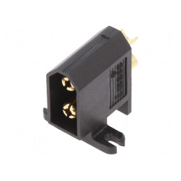 Soclu alimentare DC XT60 30A 500V Negru | Electronic-mag.ro | Componente Electronice