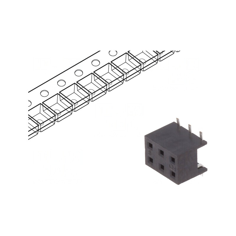 Soclu cablu-placă Minitek 2mm 6 PIN SMT PCB 2A | Electronic-mag.ro | Componente Electronice