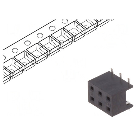 Soclu cablu-placă Minitek 2mm 6 PIN SMT PCB 2A | Electronic-mag.ro | Componente Electronice