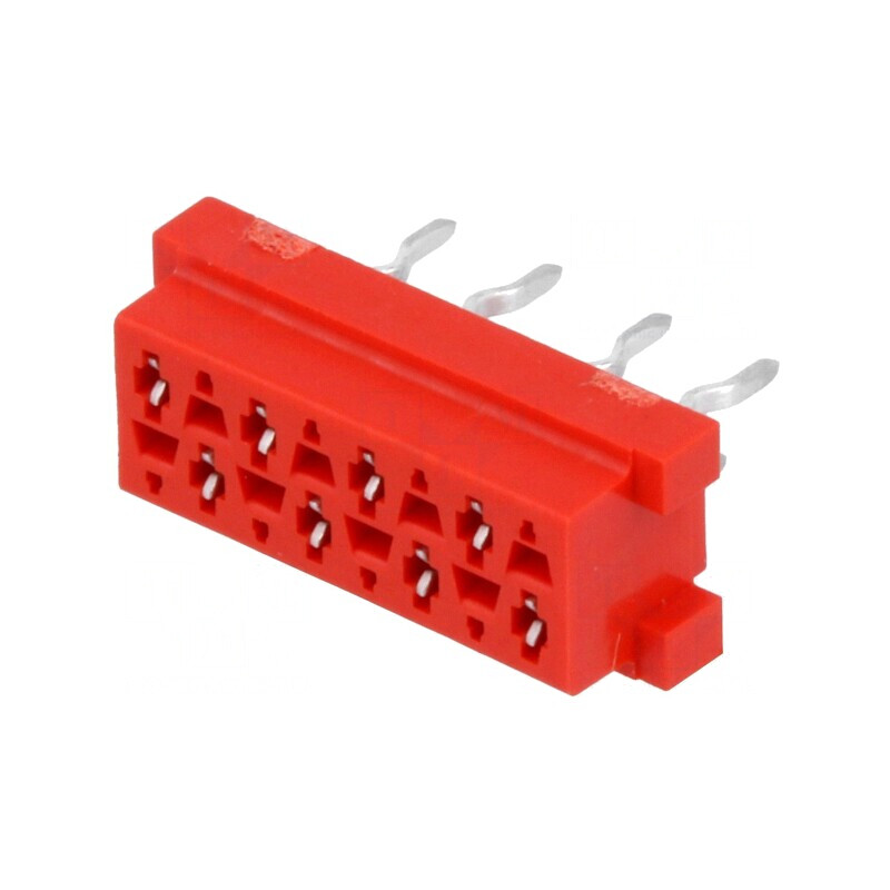 Soclu mamă Micro-MaTch 8 pini THT 2x4 pentru PCB | Electronic-mag.ro | Componente Electronice