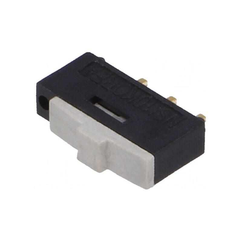 Comutator glisant 2 poziții 0.3A 24VDC SMT pentru PCB în unghi | Electronic-mag.ro | Componente Electronice