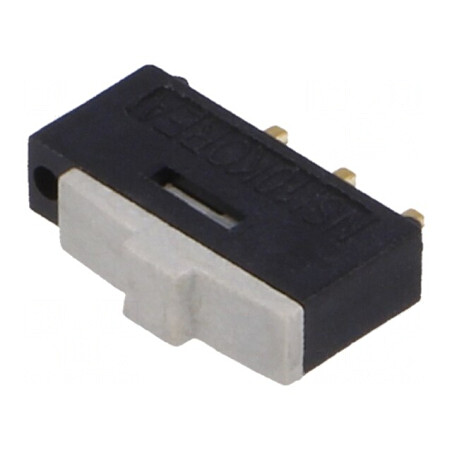 Comutator glisant 2 poziții 0.3A 24VDC SMT pentru PCB în unghi | Electronic-mag.ro | Componente Electronice