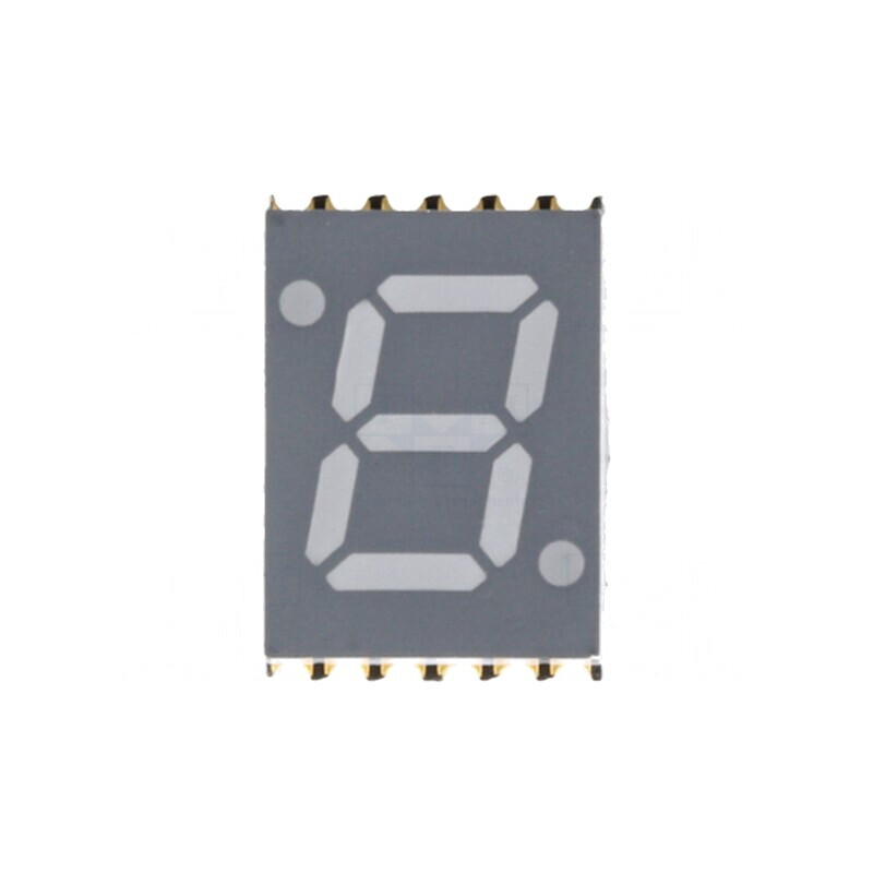 Display LED 7 Segmente 7mm Galben-Verde | Electronic-mag.ro | Componente Electronice
