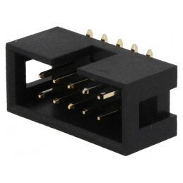Soclu IDC tată 10 PIN vert. SMT 2,54mm aurit | Electronic-mag.ro | Componente Electronice