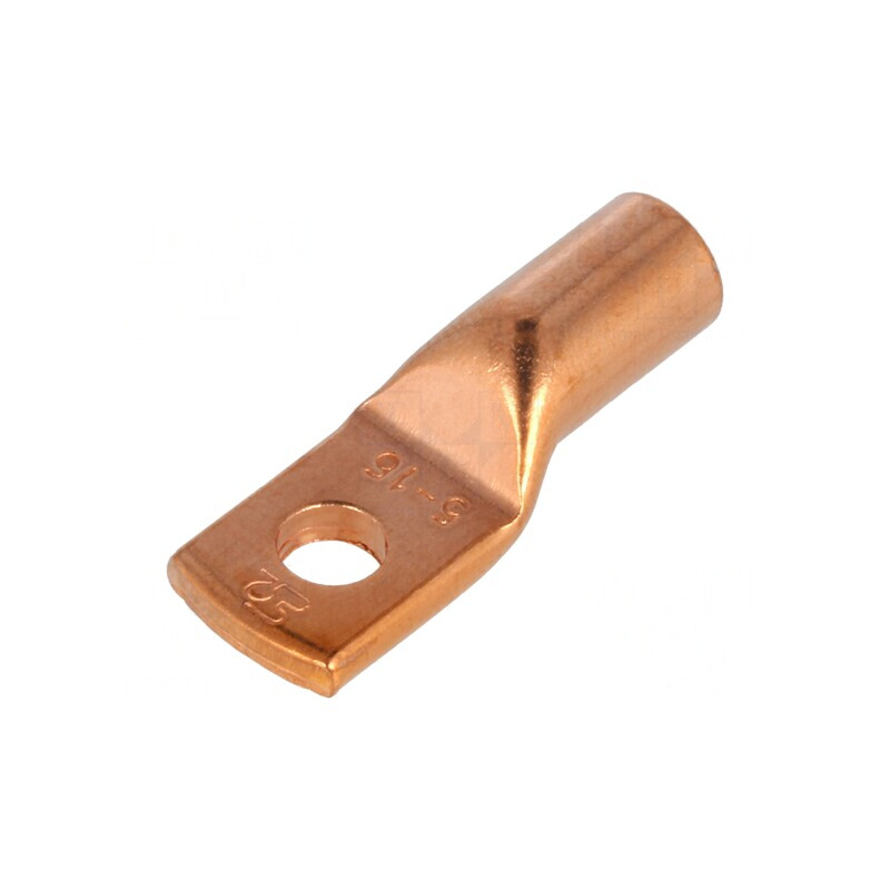 Vârf inelar tubular M5 cupru crimpat 16mm2 | Electronic-mag.ro | Componente Electronice