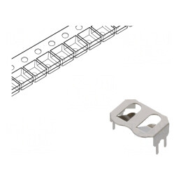 Clips PCB 3,6mm pentru Baterii BR1216/BR1225/CR1216/CR1225 | Electronic-mag.ro | Componente Electronice