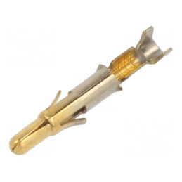 Pin tată alamă aurit crimpat 0,2-0,8mm2 24-18AWG în vrac | Electronic-mag.ro | Componente Electronice