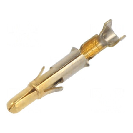 Pin tată alamă aurit crimpat 0,2-0,8mm2 24-18AWG în vrac | Electronic-mag.ro | Componente Electronice