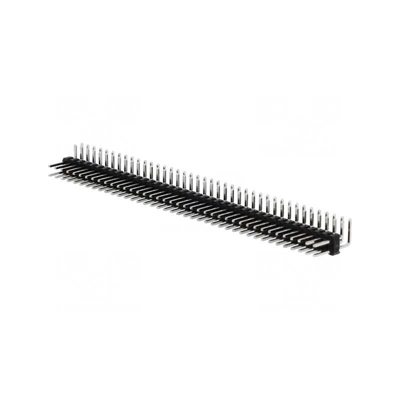 Conector pini tată 80 pini 90° 2,54mm THT | Electronic-mag.ro | Componente Electronice