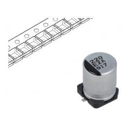 Condensator Hibrid 220uF 25V SMD | Electronic-mag.ro | Componente Electronice
