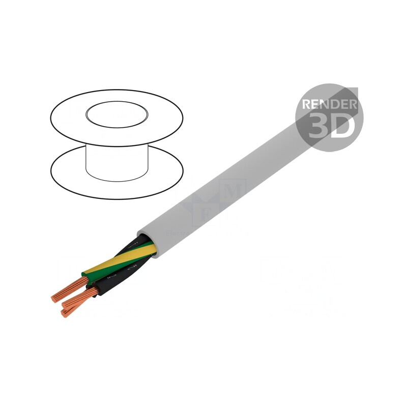 Cablu neecranat JZ-500 3G0,75mm2 300V/500V Cu Gri | Electronic-mag.ro | Componente Electronice Cablu neecranat JZ-500 3G0,75mm2 300V/500V Cu Gri | Electronic-mag.ro | Componente Electronice