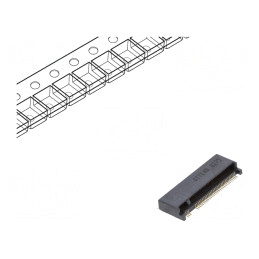 Conector M.2 (NGFF) Orizontal SMT Gold 67-PIN 0.5A