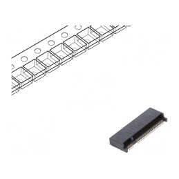 Conector M.2 (NGFF) Orizontal SMT Gold Flash 67-Pin 0.5A