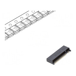 Conector M.2 (NGFF) Orizontal SMT 67 PIN Gold Flash | Electronic-mag.ro | Componente Electronice