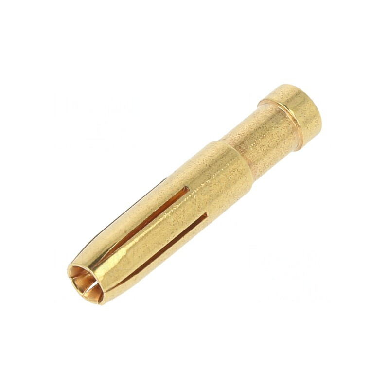 Pin Mamă Aurit 4mm2 12AWG Crimpat 16A | Electronic-mag.ro | Componente Electronice