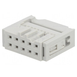 Mufă IDC Mamă 10 PIN Presare Cabluri 1.27mm Aurit | Electronic-mag.ro | Componente Electronice