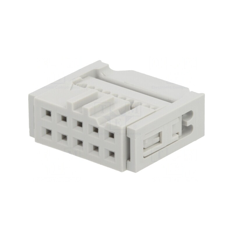 Mufă IDC Mamă 10 PIN Presare Cabluri 1.27mm Aurit | Electronic-mag.ro | Componente Electronice