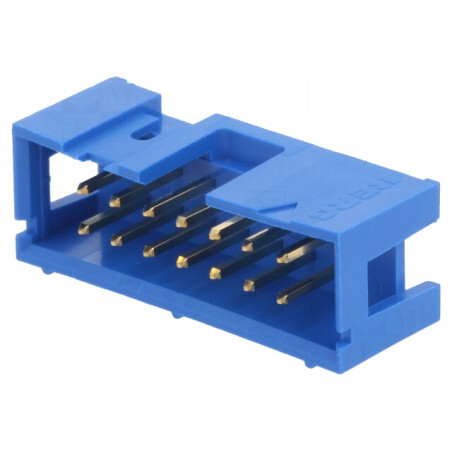 Soclu IDC Tată 14 PIN THT Aurit 2,54mm 2x7 | Electronic-mag.ro | Componente Electronice