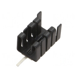 Radiator extrudat negru TO220/TO262 19x12.8mm | Electronic-mag.ro | Componente Electronice