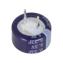 Supercondensator 0.33F 5.5V 13.5x7.3mm | Electronic-mag.ro | Componente Electronice