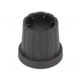 Buton Rotativ cu Flanșă Plastic Negru 4mm | Electronic-mag.ro | Componente Electronice