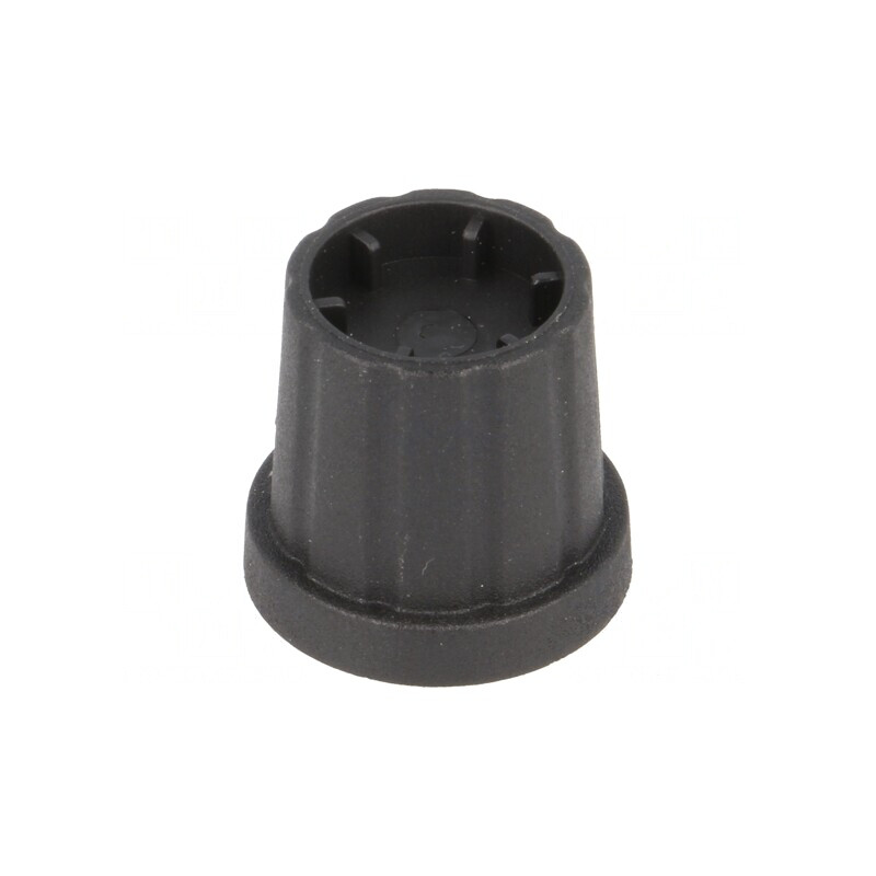 Buton Rotativ cu Flanșă Plastic Negru 4mm | Electronic-mag.ro | Componente Electronice