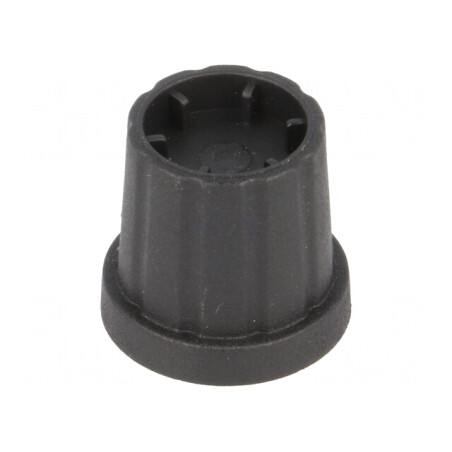 Buton Rotativ cu Flanșă Plastic Negru 4mm | Electronic-mag.ro | Componente Electronice