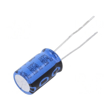 Condensator Electrolitic THT 47uF 100V 10x16mm 5mm | Electronic-mag.ro | Componente Electronice