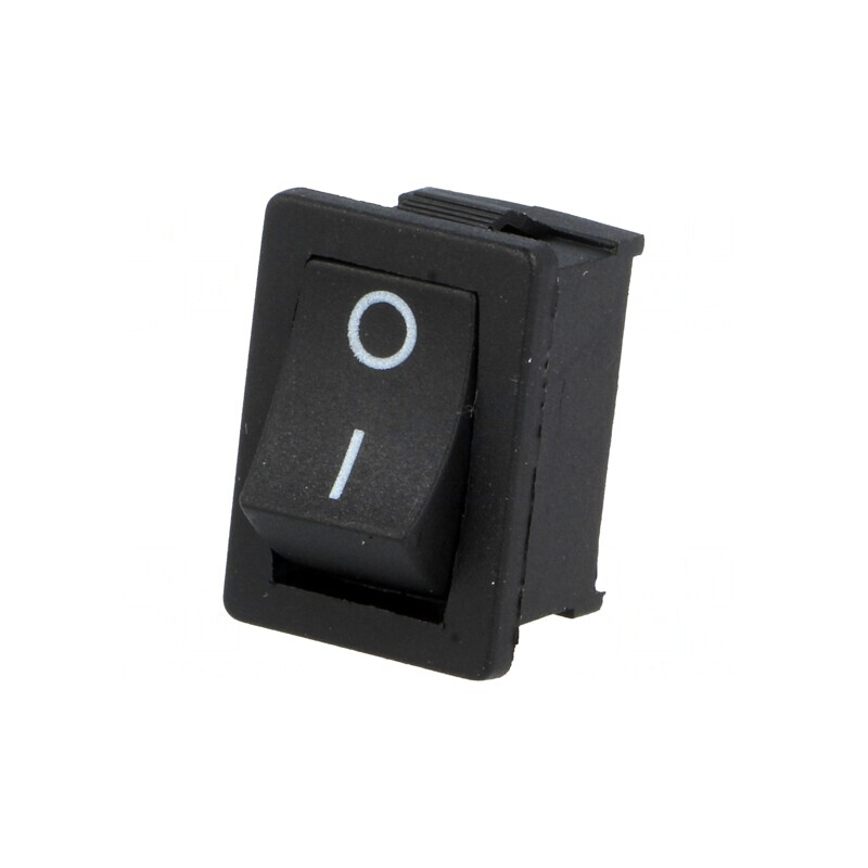 ROCKER SPST ON-OFF Switch Negru 6A 250VAC | Electronic-mag.ro | Componente Electronice