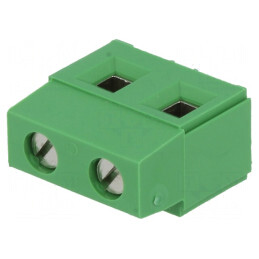 Regletă Conexiuni PCB 90° 7,5mm 2 Piste 17,5A | Electronic-mag.ro | Componente Electronice