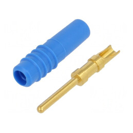 Mufă Banană Albastră 1mm 60V 6A | Electronic-mag.ro | Componente Electronice