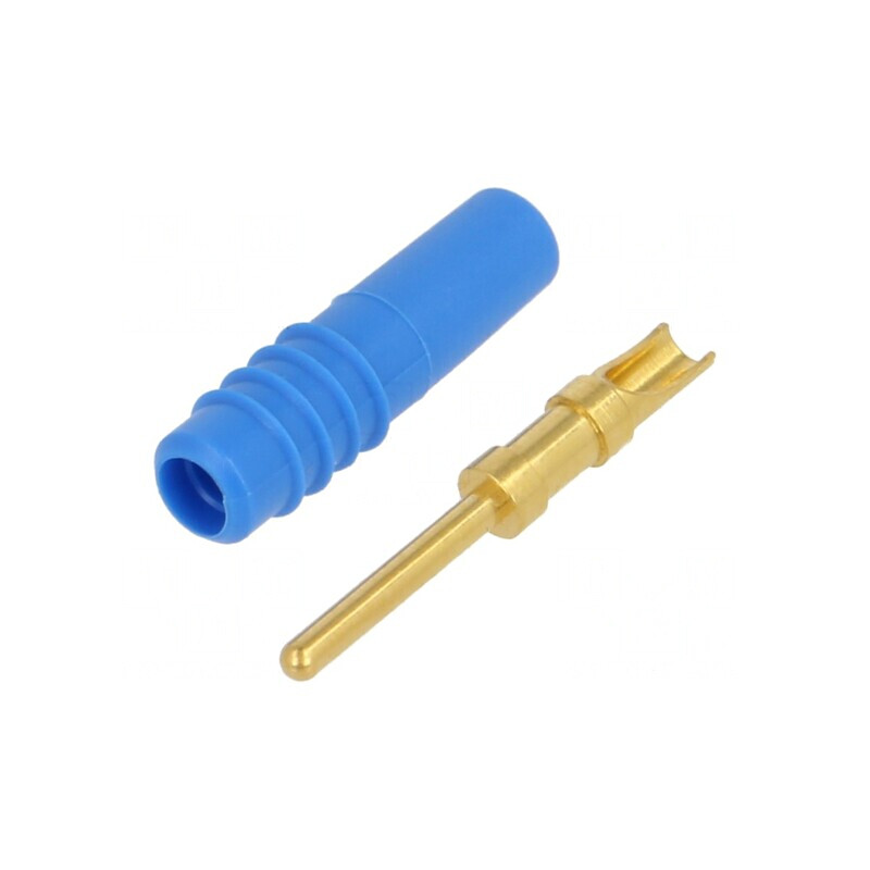 Mufă Banană Albastră 1mm 60V 6A | Electronic-mag.ro | Componente Electronice