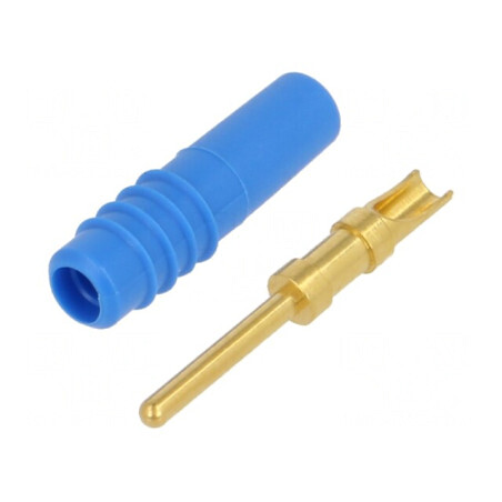 Mufă Banană Albastră 1mm 60V 6A | Electronic-mag.ro | Componente Electronice