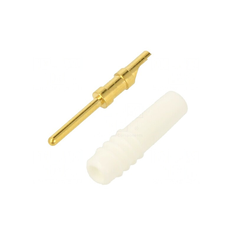 Mufă Bană 1mm Albă 60VDC 6A Lipire | Electronic-mag.ro | Componente Electronice