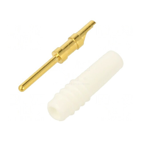 Mufă Bană 1mm Albă 60VDC 6A Lipire | Electronic-mag.ro | Componente Electronice