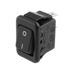 Comutator Rocker SPST ON-OFF 3A/250V Negru | Electronic-mag.ro | Componente Electronice