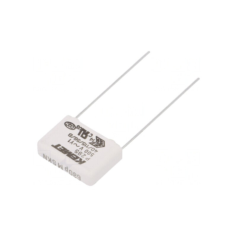 Condensator de Hârtie Y1 680pF 500VAC 15mm THT | Electronic-mag.ro | Componente Electronice