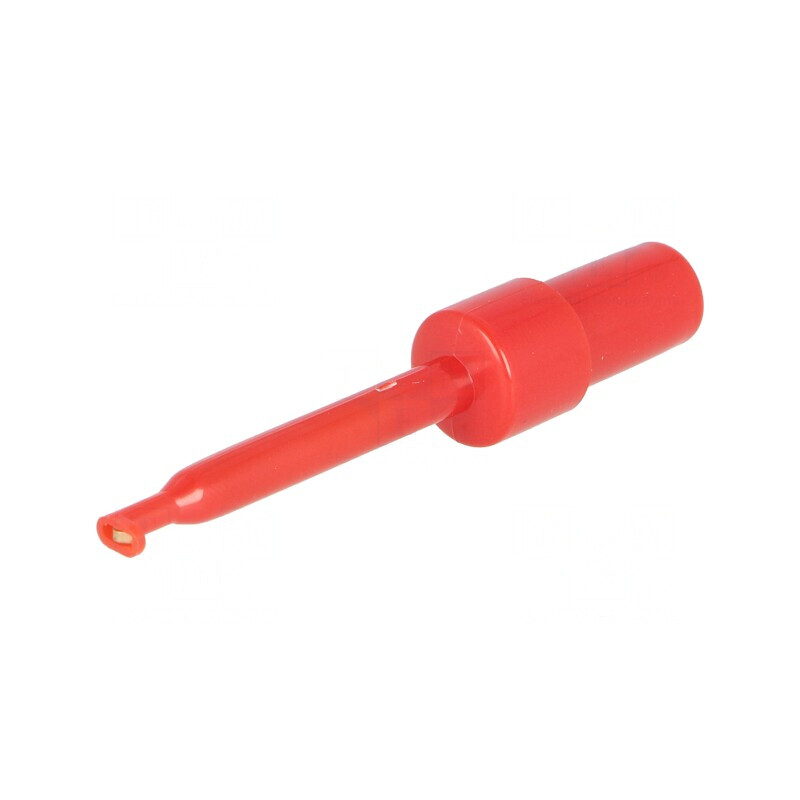 Clips de măsurare cu cârlig roşu 3A 60VDC 2mm ABS | Electronic-mag.ro | Componente Electronice