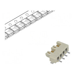 Soclu Conector PCB 3mm 4 PIN 5A SMT