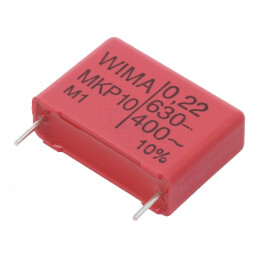 Condensator cu Polipropilenă 220nF THT | Electronic-mag.ro | Componente Electronice