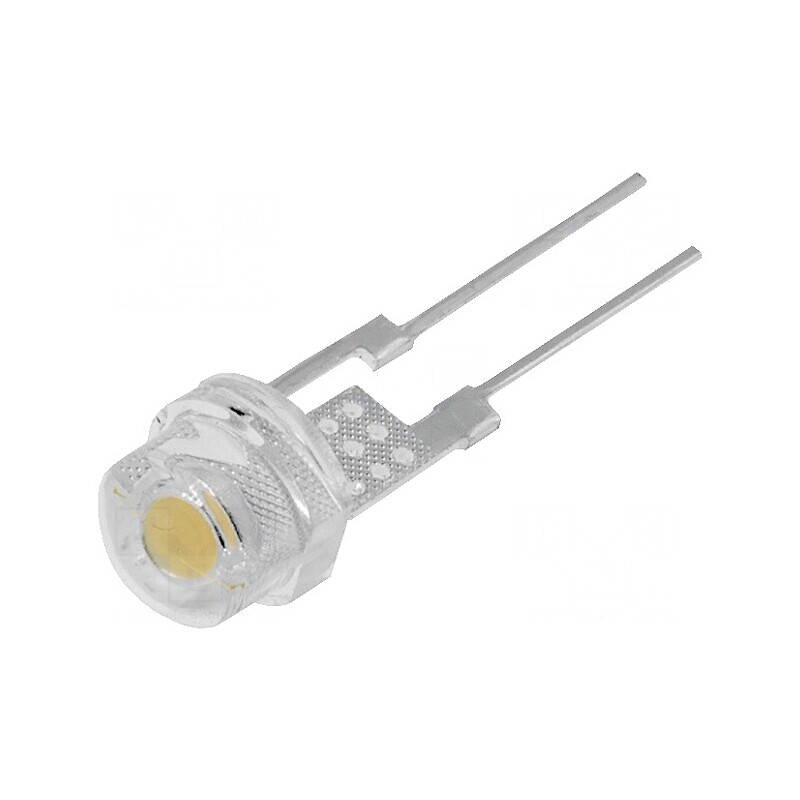 LED Alb Cald 4,8mm 3300mcd 140° THT | Electronic-mag.ro | Componente Electronice